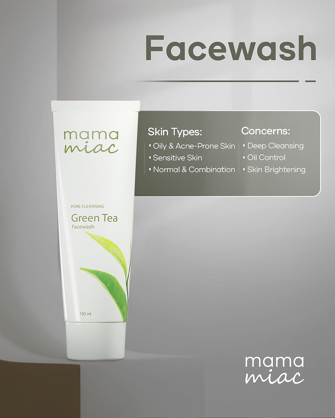 Green Tea Face Wash with Salicylic Acid