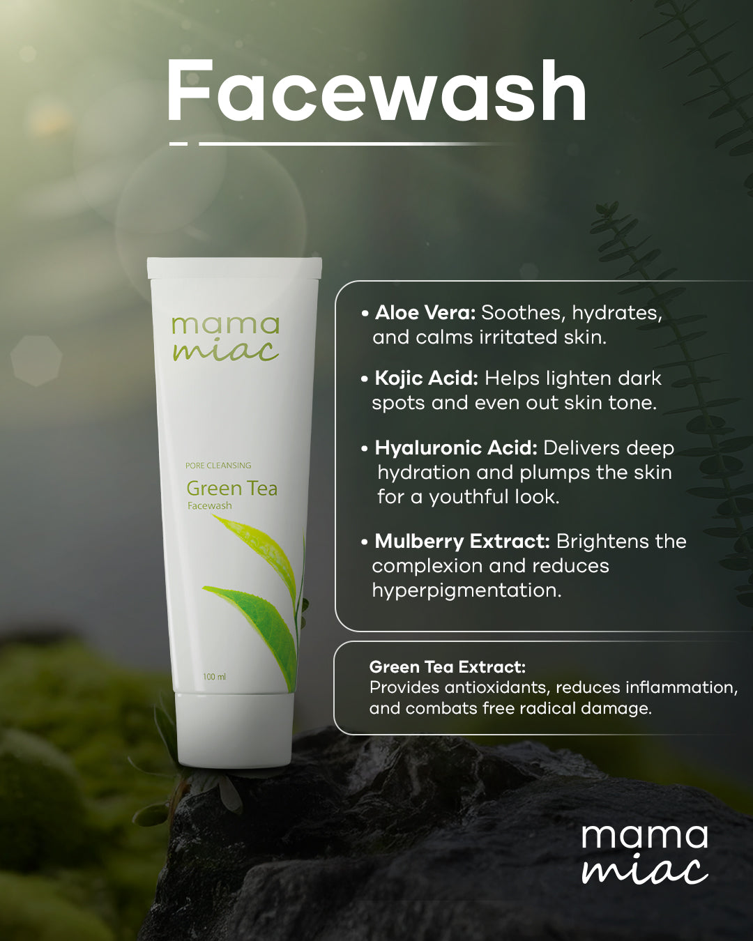 Green Tea Face Wash with Salicylic Acid